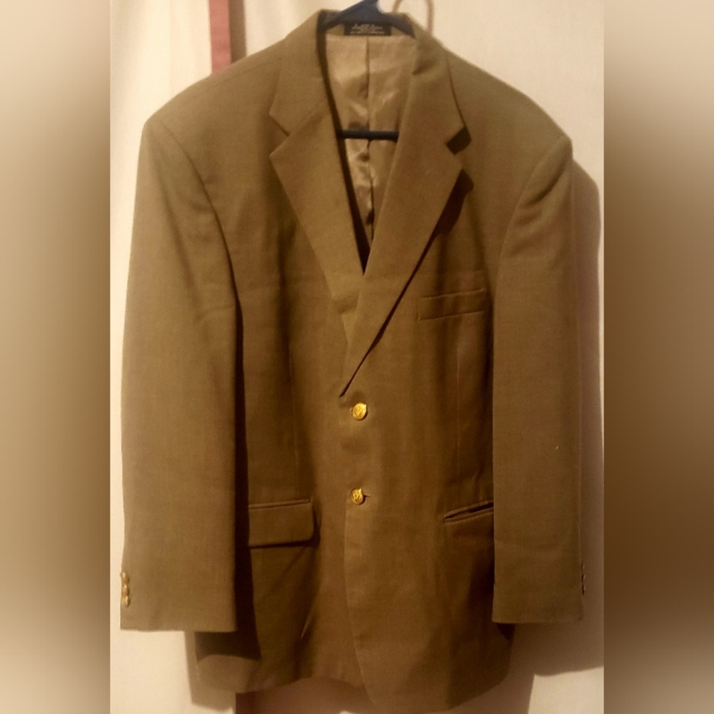 Stafford Men's Brown Blazer-42 Short-Excellent ++ condition